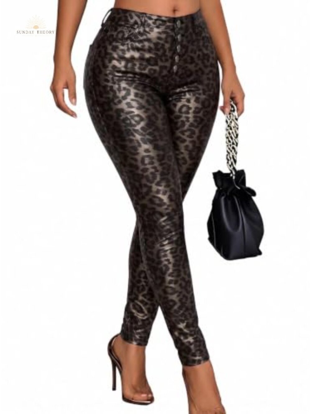 High Waist Skinny Thermal Lined Leather Leggings Women Fitted Pants